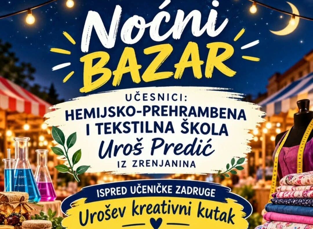 „Urošev kreativni kutak“ na Noćnom bazaru u Zrenjaninu